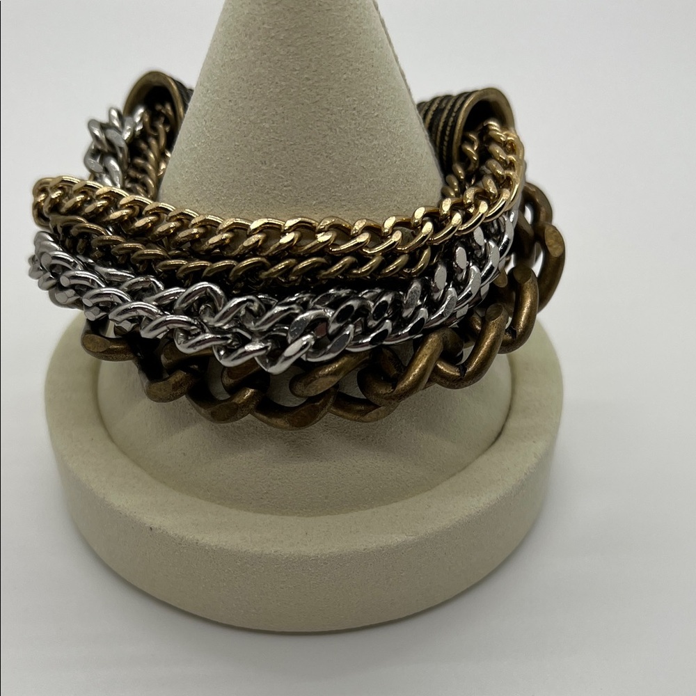 Aldo Gold and Black Chain Bracelet